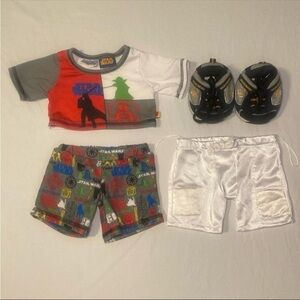 Build-A-Bear Star Wars PJs and Sports Pants with Sketchers Shoes Set of 5 EUC